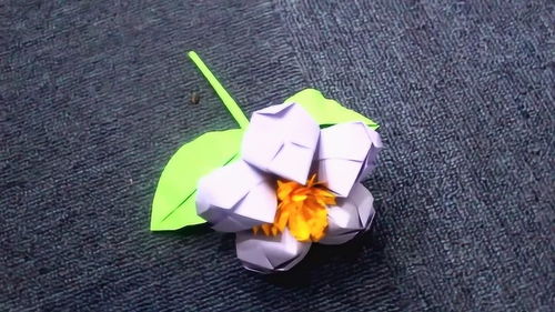 儿童手工制作大全 立体花朵折纸 花朵折纸教程
